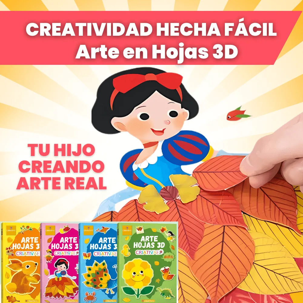 Kit de Arte en Hojas 3D - Criativae