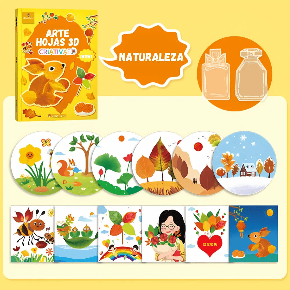 Kit de Arte en Hojas 3D - Criativae