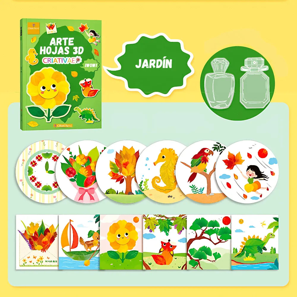 Kit de Arte en Hojas 3D - Criativae