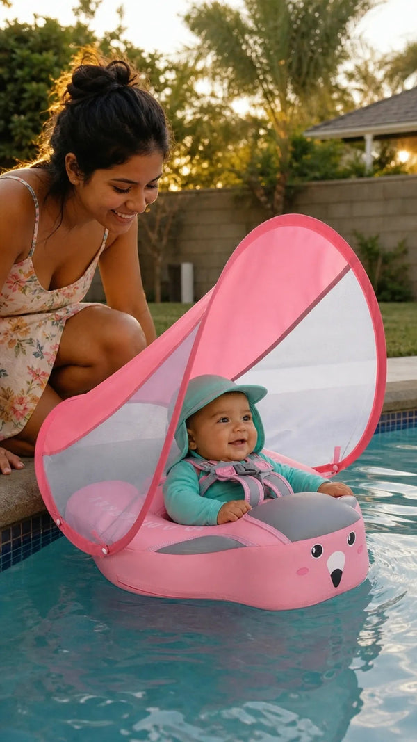 SunFloat Criativae - Flotador para Bebé con Toldo Solar