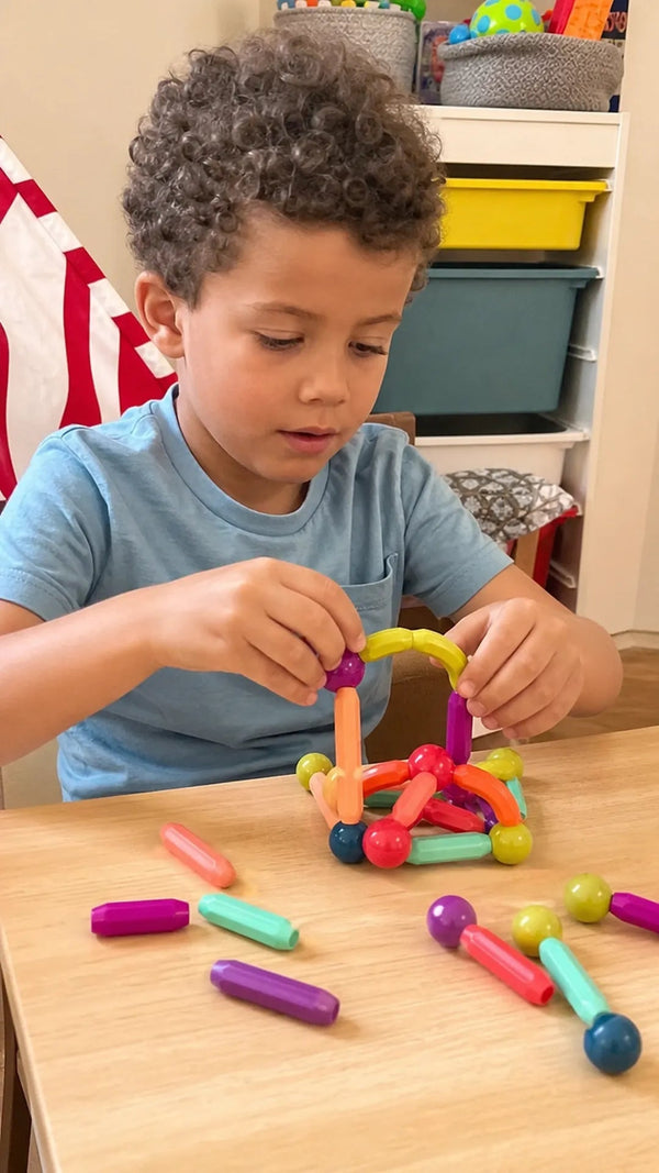 Magna Kids Criativae - Varillas y Esferas Magnéticas para Construir sin Fuerza