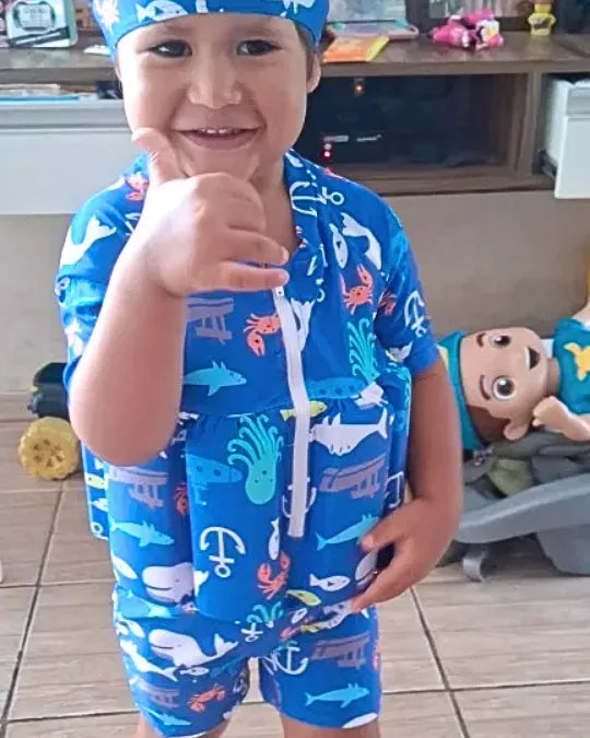 FloatSuit Criativae - Traje de Baño Infantil con Flotadores Internos