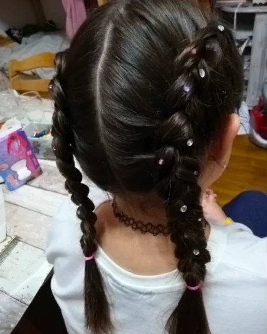 Hair Glam Criativae - Aplicador de Brillantes para el Cabello, Sin Pegamento