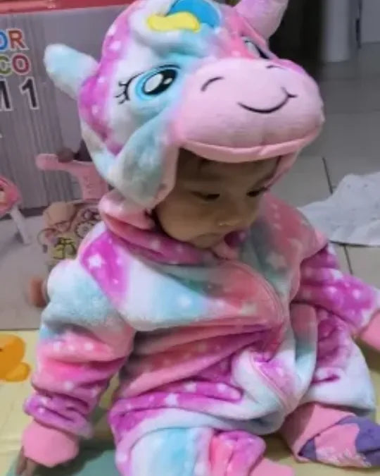 Peluchitos Criativae - Mameluco de Peluche con Gorro de Animalito