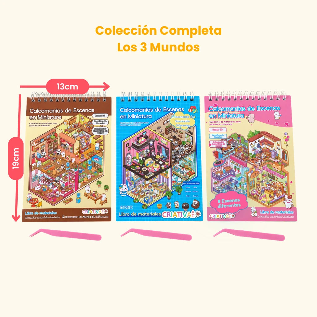 Minimundo Criativae – Escenarios 3D para Completar con +200 Pegatinas