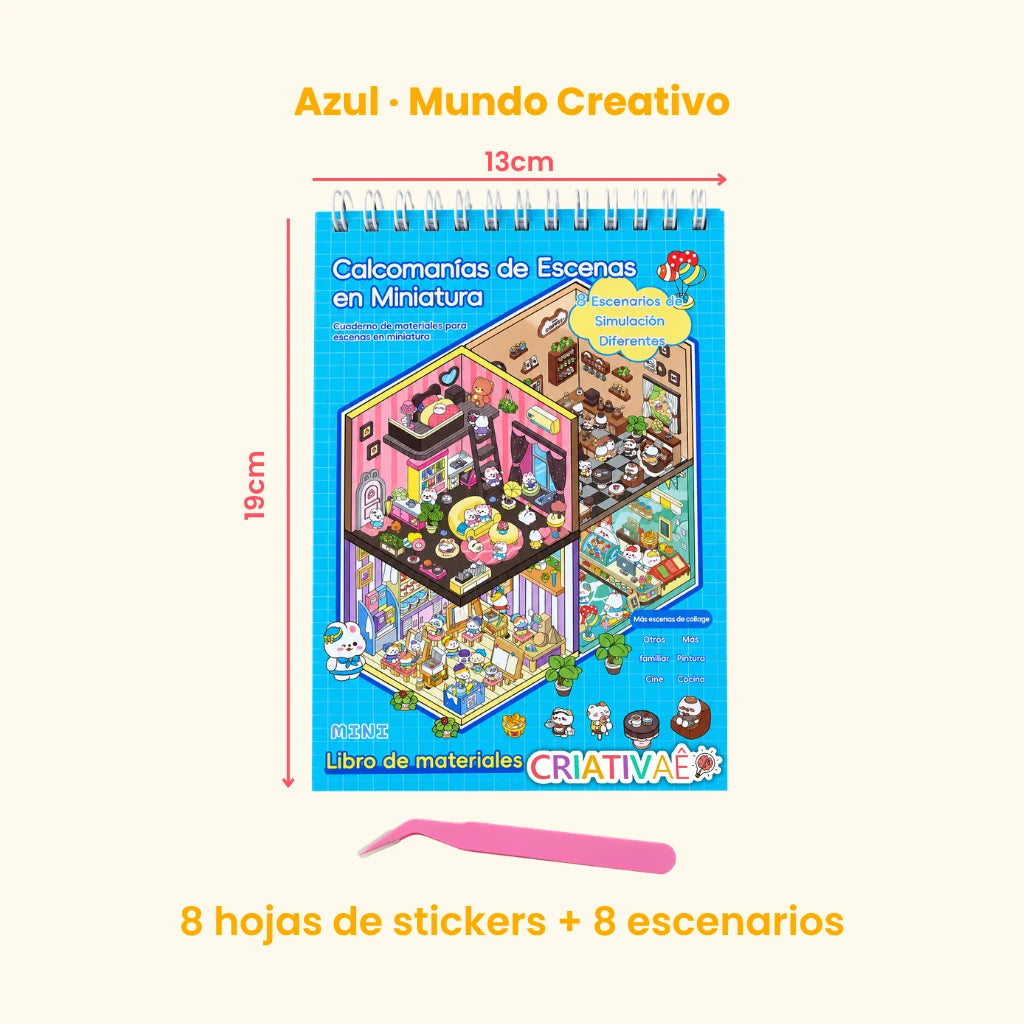 Minimundo Criativae – Escenarios 3D para Completar con +200 Pegatinas