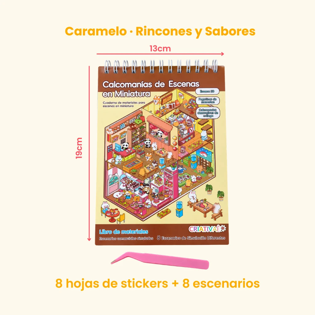 Minimundo Criativae – Escenarios 3D para Completar con +200 Pegatinas