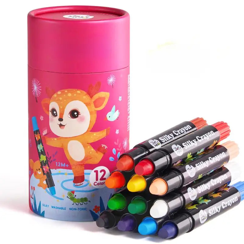 Crayones Jumbo Giratorios Criativae 12 Colores