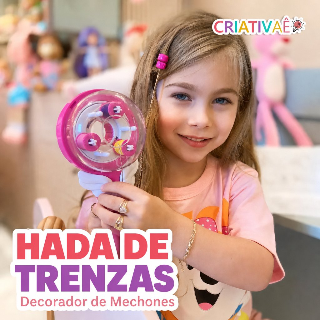 Hada de Trenzas Criativae - Decorador de Mechones con Hilos de Colores