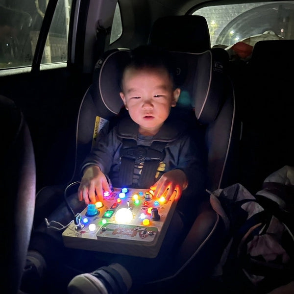Busy Kids Criativae - Panel Sensorial Montessori con Luces