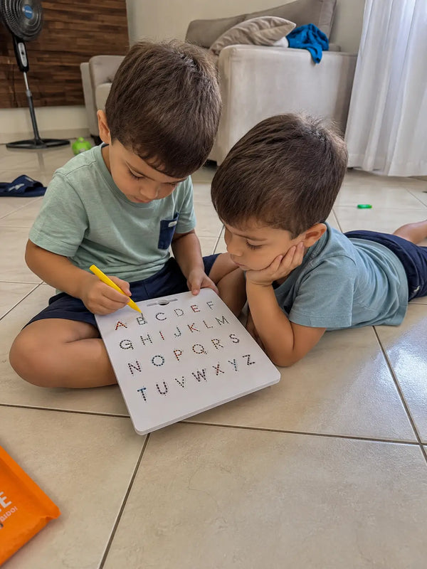 Tablero Mágico ABC Criativae - Tablero Magnético de Trazado de Letras de Doble Cara