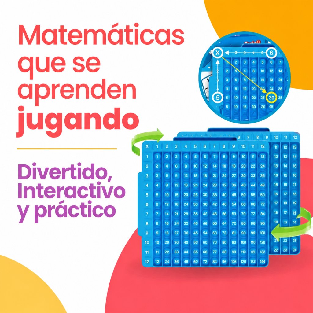 Kit de Matemáticas Interactivo Pop It Criativae - Fracciones y Operaciones