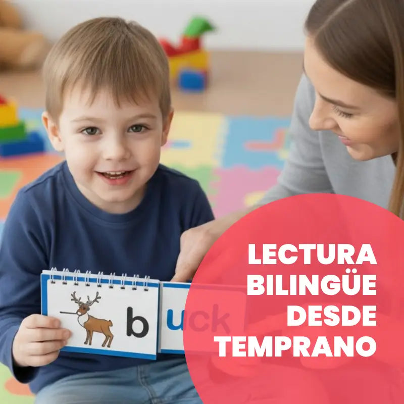 Libros Educativos Flip de Lectura y Rima Bilingüe para Niños foto 2