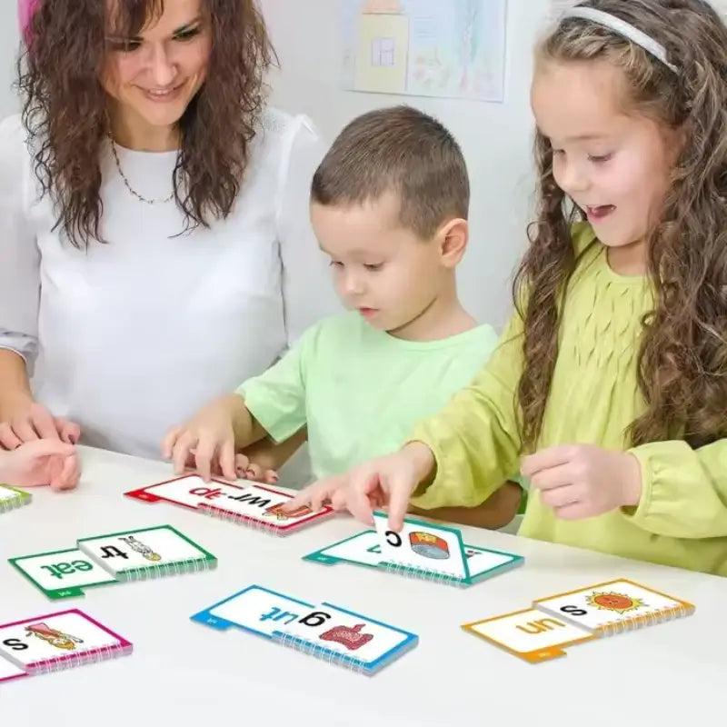 Libros Educativos Flip de Lectura y Rima Bilingüe para Niños – Aprender Inglés y Portugués | CRIATIVAE