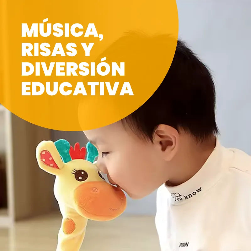 Jirafa Bailarina y Parlante para Niños – Juguete Interactivo Educativo con Música y Luces