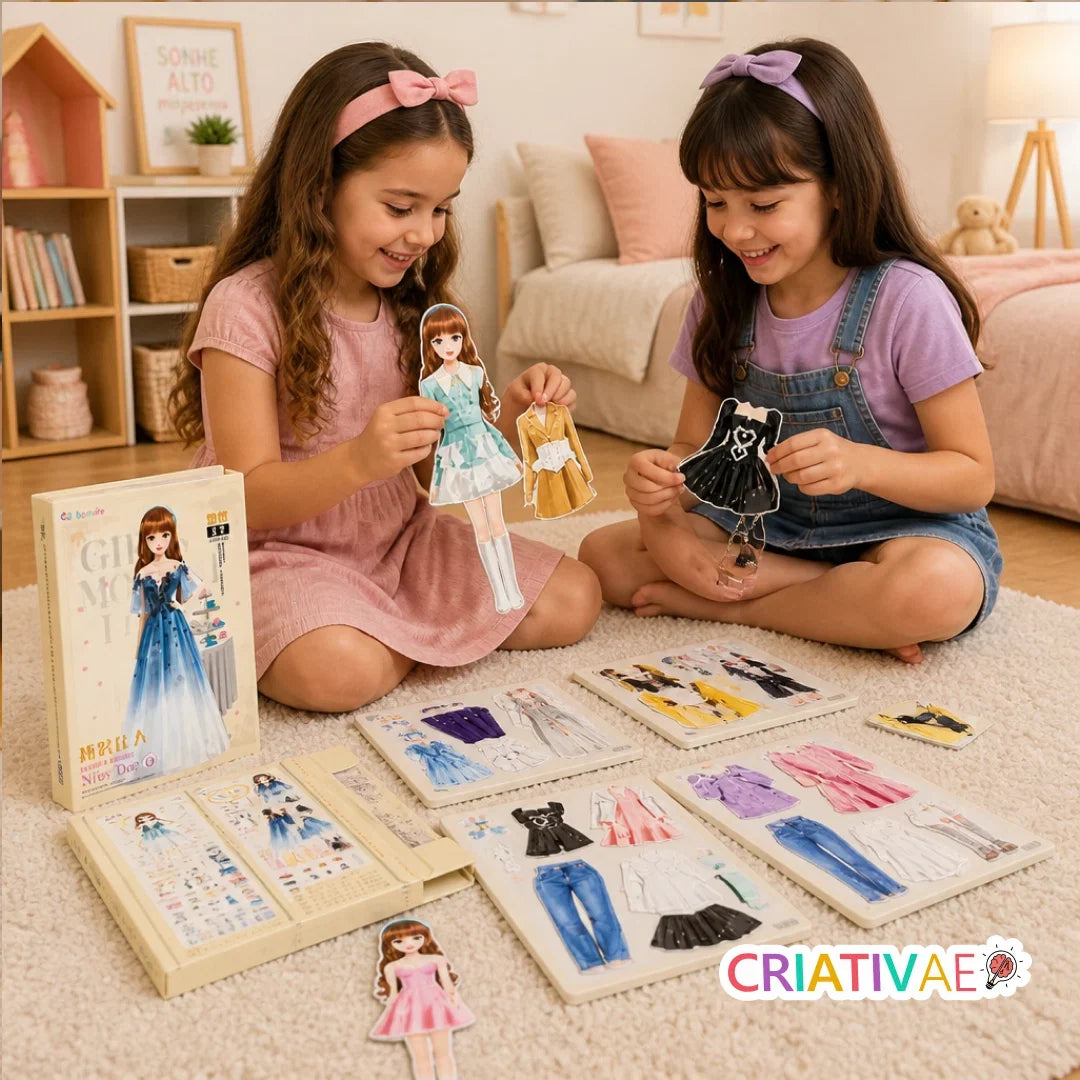 Styldoll Criativae - Muñeca para Vestir con Ropa Magnética
