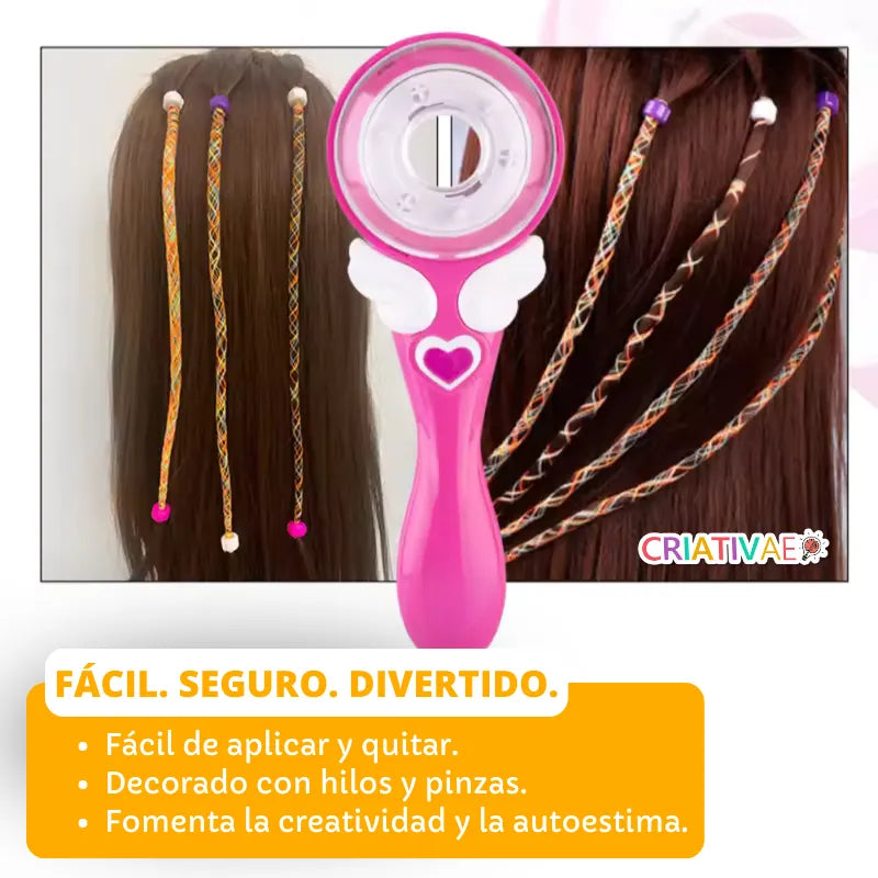 Juguete Decorador de Cabello Infantil con Hilos y Clips foto 7