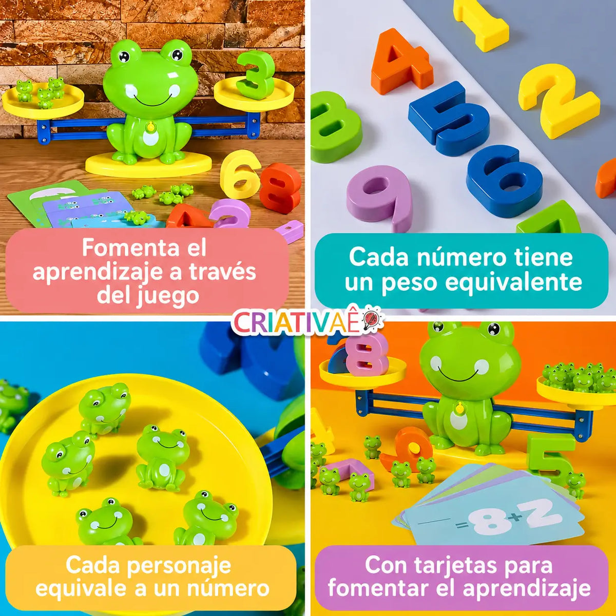 Magic Calc Criativae - Balanza Montessori para Entender los Números