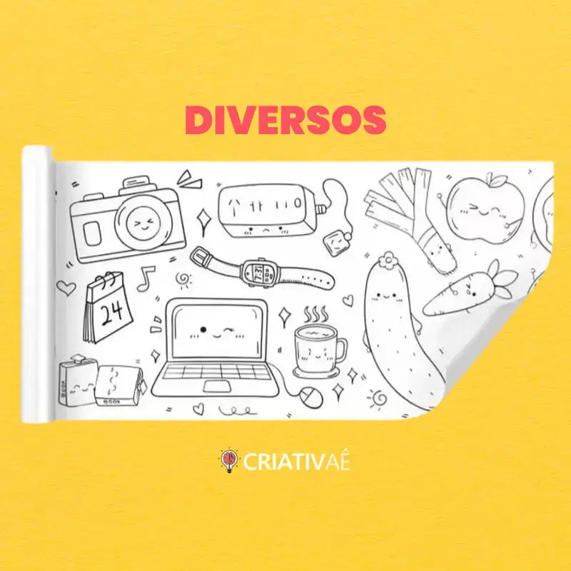 Rollo de Dibujo Infantil – 3 Metros de Creatividad | CRIATIVAE