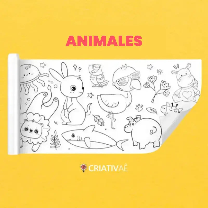 Rollo de Dibujo Infantil – 3 Metros de Creatividad | CRIATIVAE
