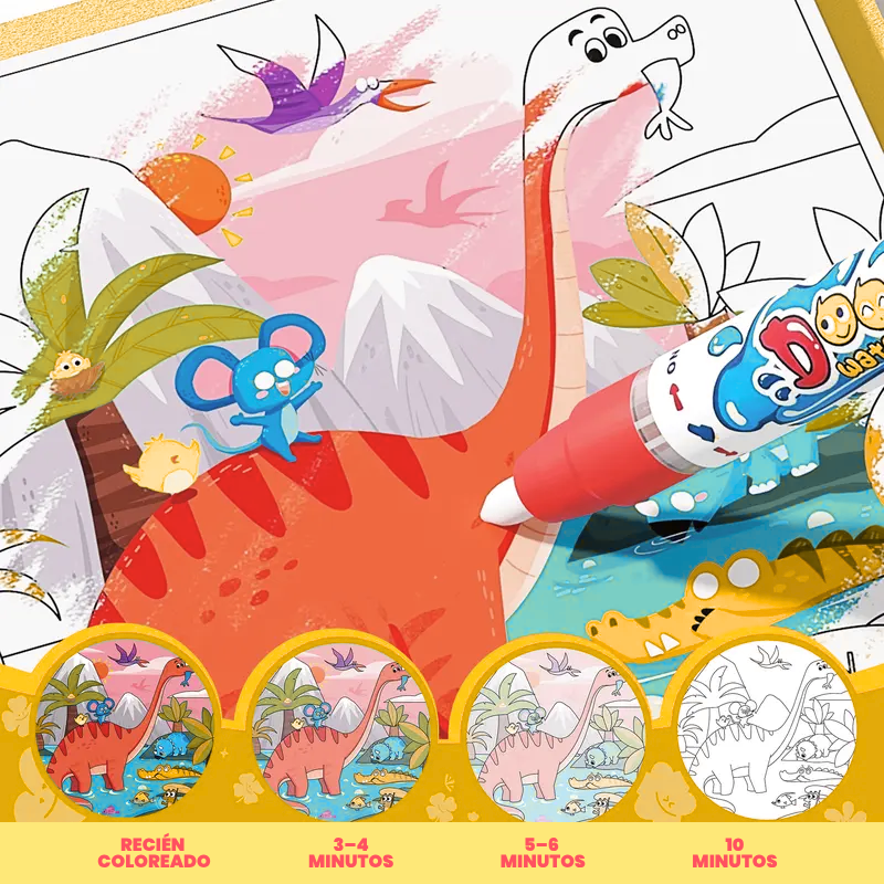 Libros de Pintura y Dibujo con Agua para Niños – Set Reutilizable de Actividades con Agua | CRIATIVAE