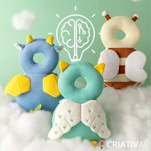 Baby Care Criativae, Mochilita Acolchada que Cuida la Cabeza, vista 4 de 14