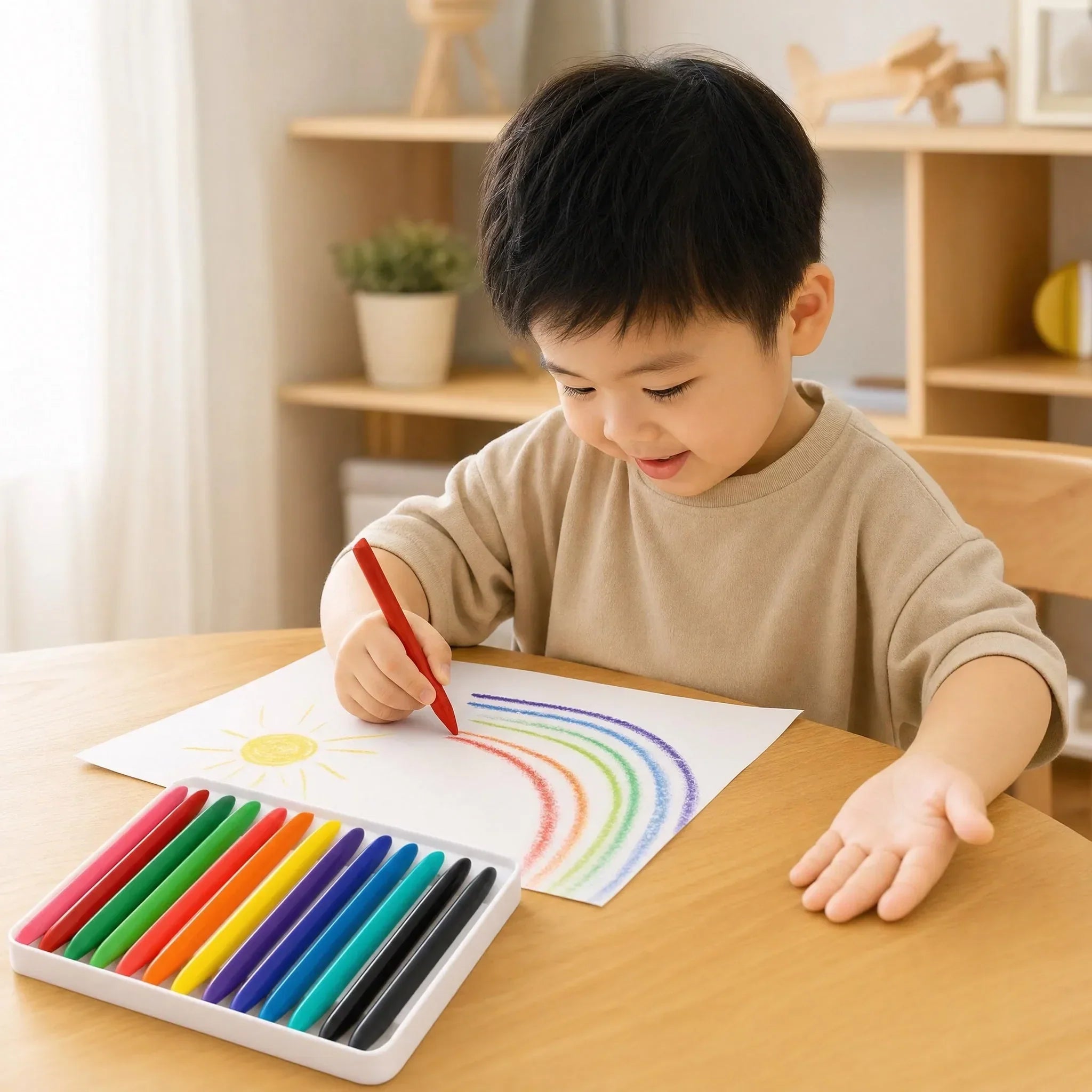 Crayones Limpios Criativae - Crayones Triangulares que No Manchan las Manos