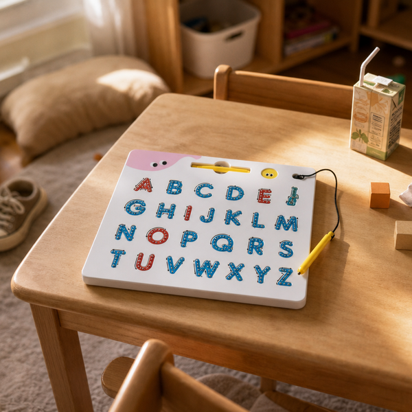 Tablero Mágico ABC Criativae - Tablero Magnético de Trazado de Letras de Doble Cara