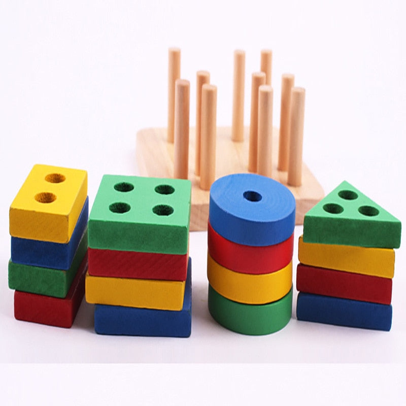 Rompecabezas de Madera con Dibujos Animados para Niños – Juguete Educativo para Desarrollar la Inteligencia