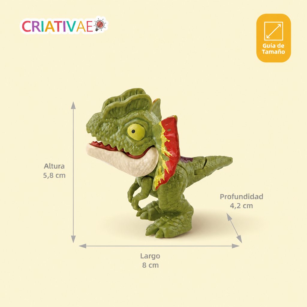 Mordisaurio Criativae - Dinosaurios de Bolsillo que Muerden el Dedo