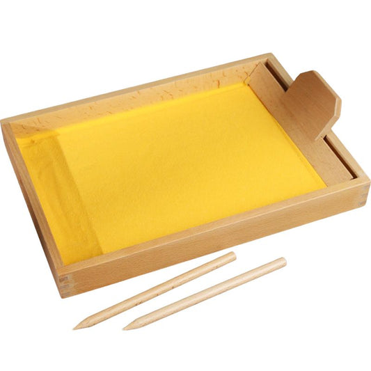 Montessori Sensory Sand Writing y Drawing Tray para Engaging Aprendizaje