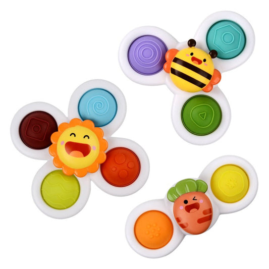 Juego of 3 Pop It Spinners con Suction Cups para Travel y Baño Time Enjoyment