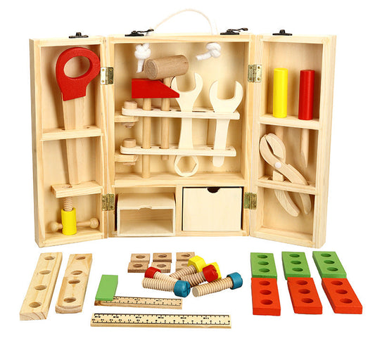De madera Herramienta Kit Storage Juego