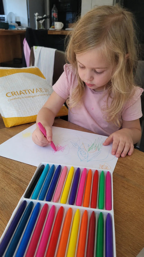Crayones Limpios Criativae - Crayones Triangulares que No Manchan las Manos