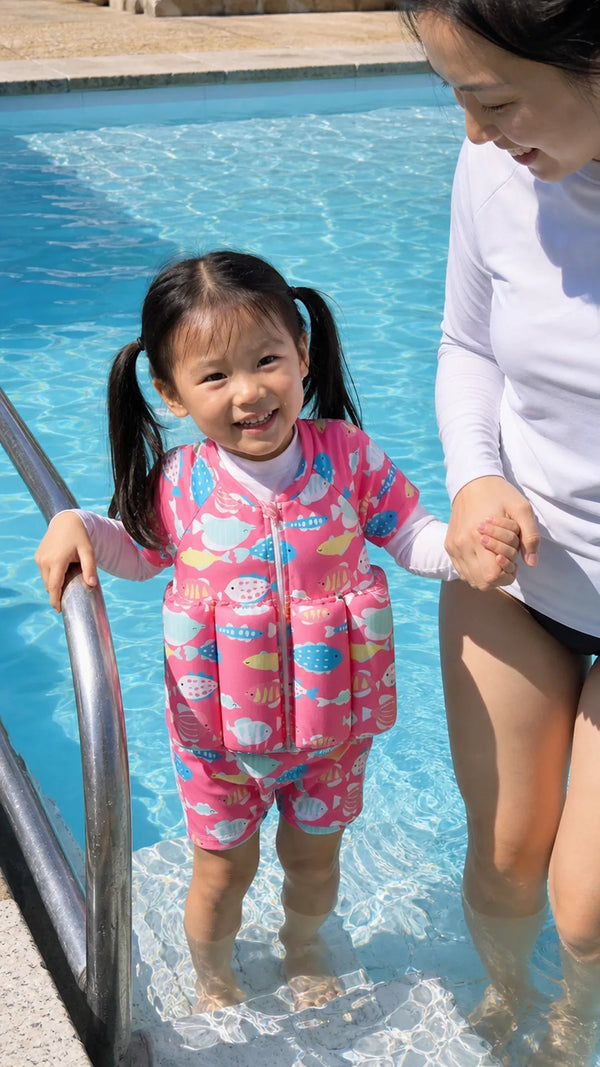 FloatSuit Criativae - Traje de Baño Infantil con Flotadores Internos
