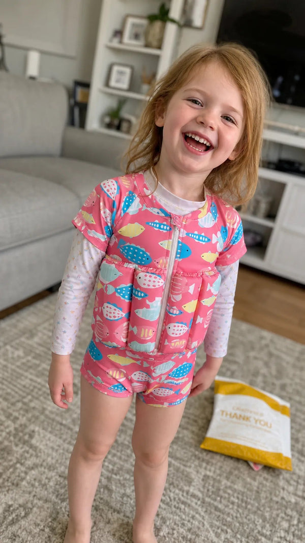 FloatSuit Criativae - Traje de Baño Infantil con Flotadores Internos