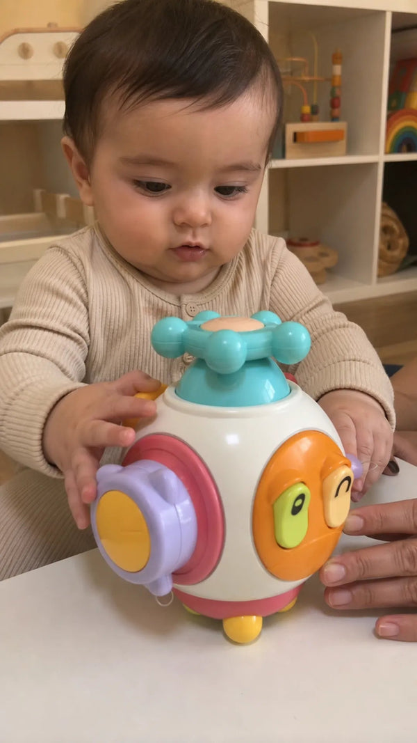 CuboBaby Criativae - Cubo Sensorial Montessori de Seis Lados