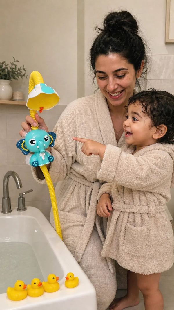 Baby Shower Criativae - Regadera Infantil para el Baño sin Llanto