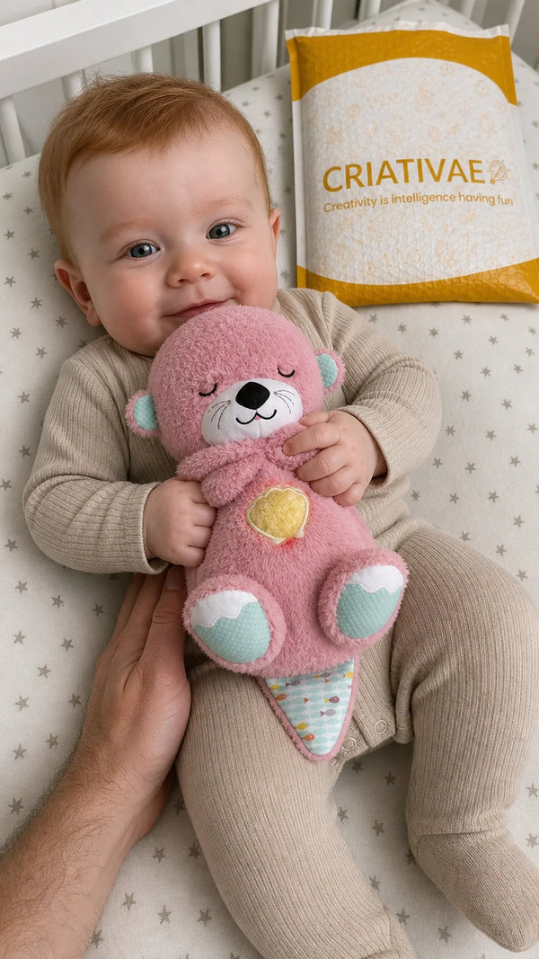 Amigo Dormilón Criativae - Peluche que Respira con Luz y Sonido