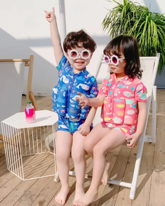 FloatSuit Criativae - Traje de Baño Infantil con Flotadores Internos