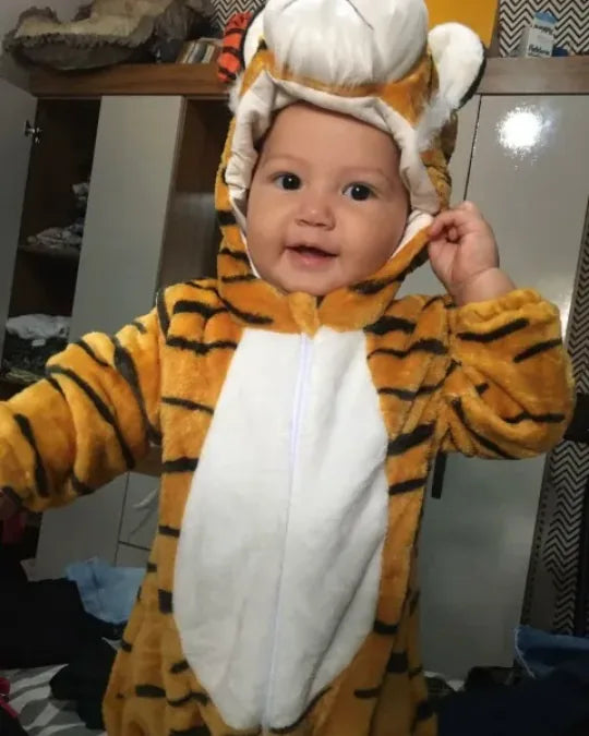 Peluchitos Criativae - Mameluco de Peluche con Gorro de Animalito