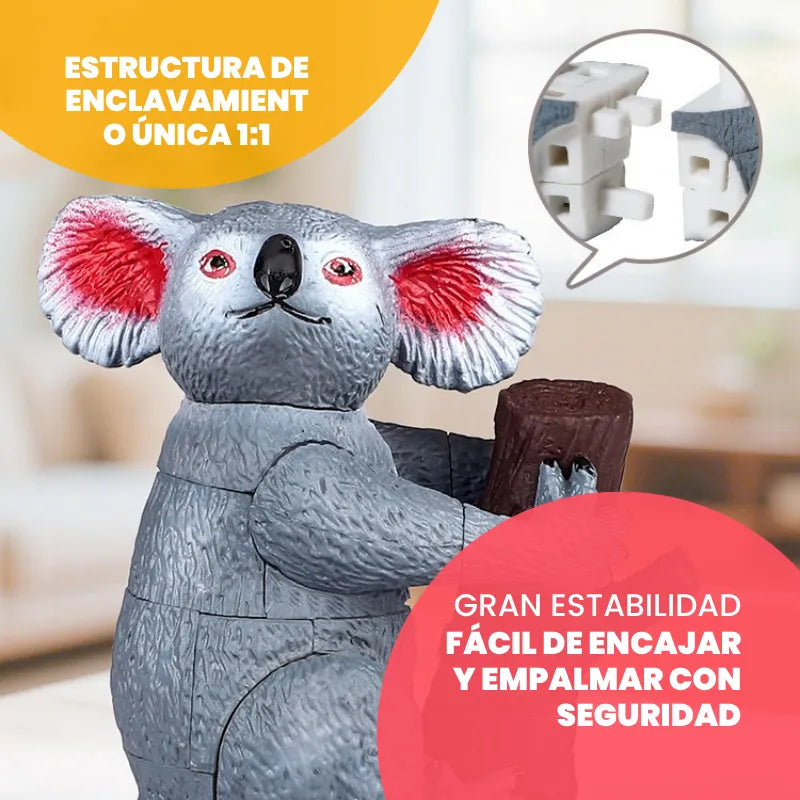 Kit de Rompecabezas 4D de Animales – Juguete Educativo para Armar 8 Animales o Insectos | CRIATIVAE