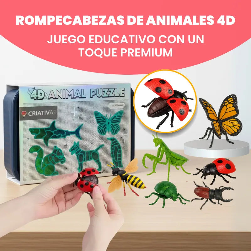 Kit de Rompecabezas 4D de Animales foto 3