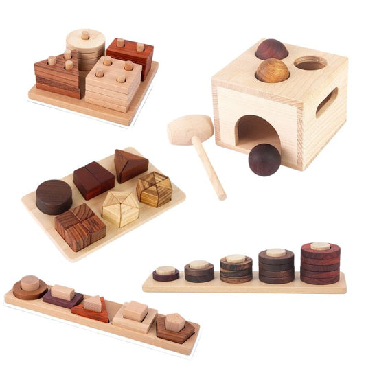 Deluxe Natural De madera Aprendizaje Juguete Collection
