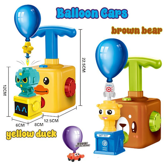 Balloon-Driven Auto y Rocket Launching Kit