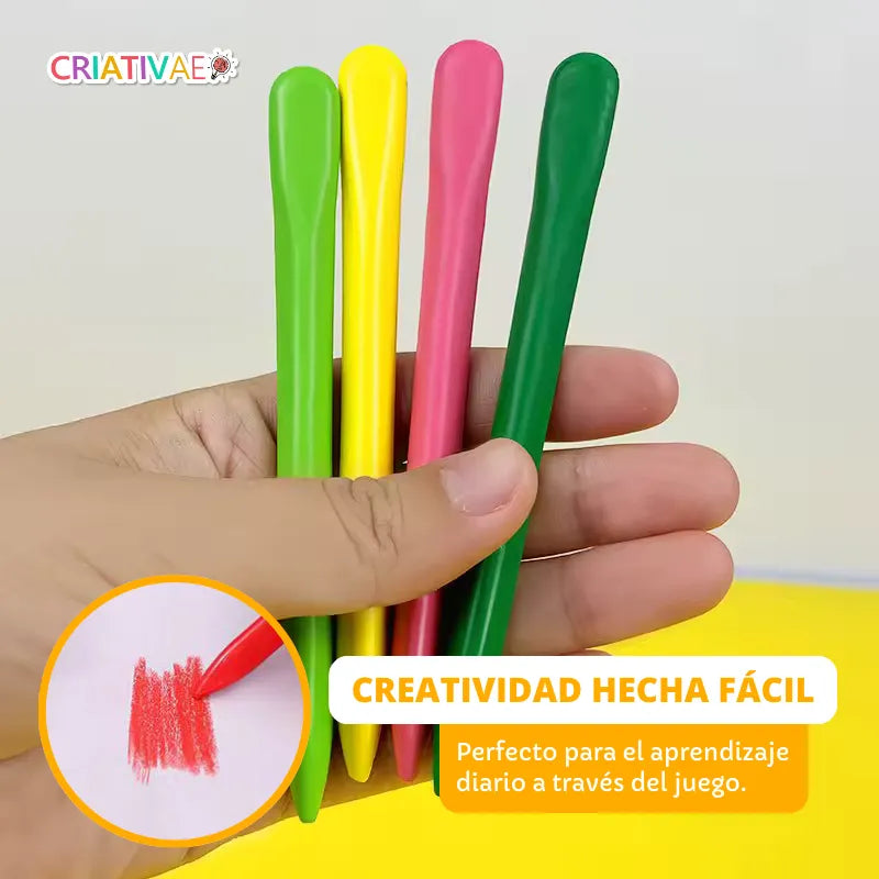 Crayones Lavables y No Tóxicos para Niños – Arte Infantil Segura | CRIATIVAE
