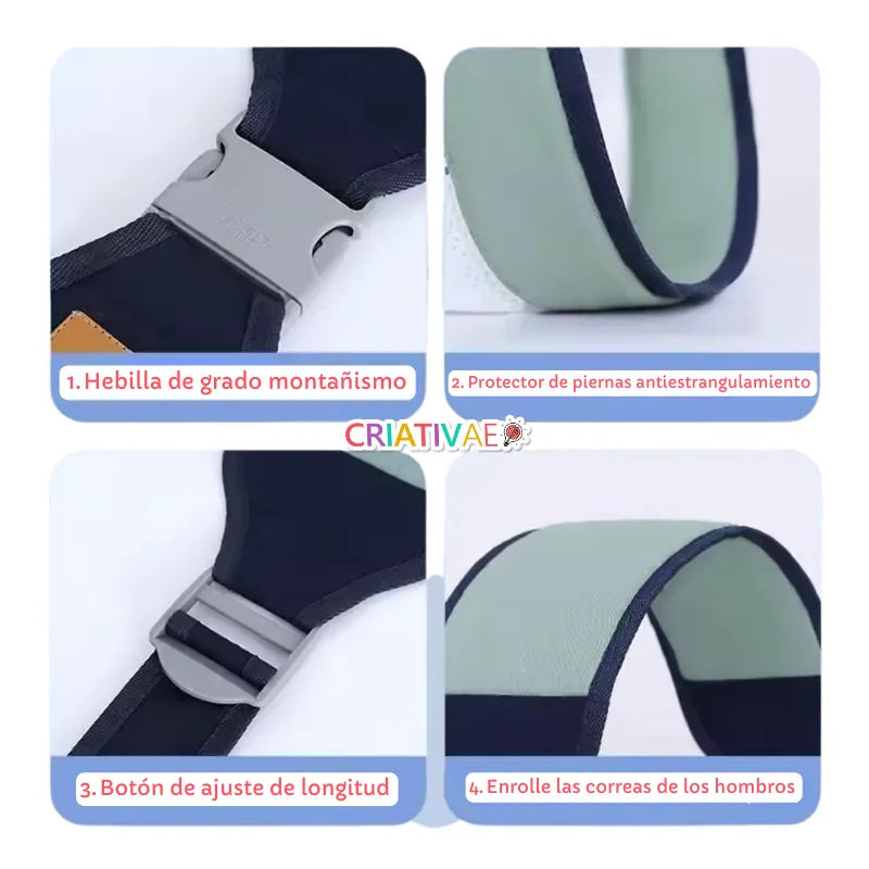 Canguro Ergonómico para Bebés Recién Nacidos con Soporte Anatómico | CRIATIVAE
