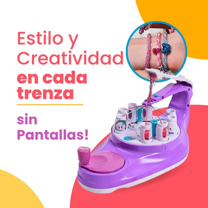 Máquina Trenzadora de Pulseras de Amistad – Kit de Joyería Kumihimo DIY para Niños | CRIATIVAE