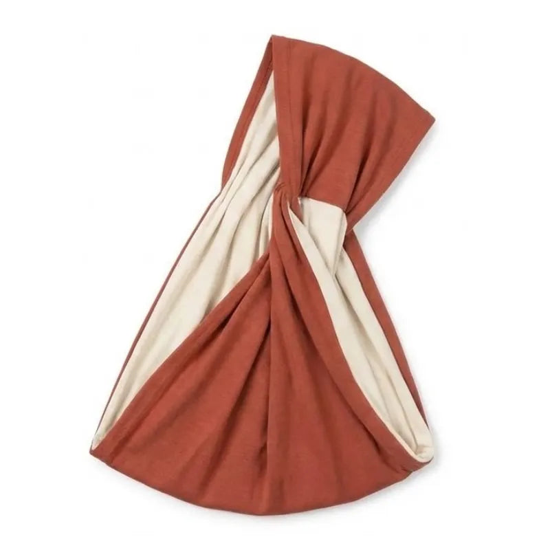 Fular Portabebé de Algodón Talla M – Sling Portabebé / Naranja y Beige
