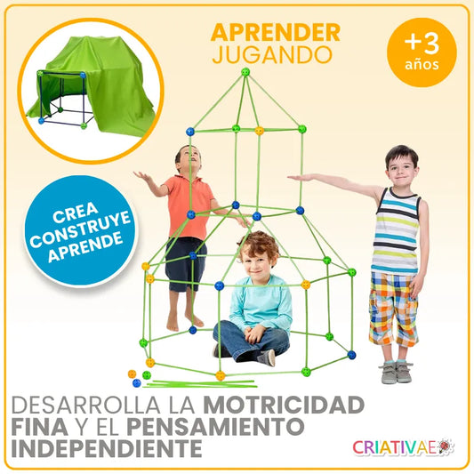 Build It Juego de Construcción para Niños – Juguete STEM Educativo con 65 Piezas para Creatividad y Desarrollo Motor | CRIATIVAE